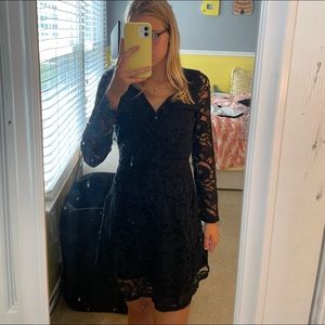Black Lacey Hollister Dress